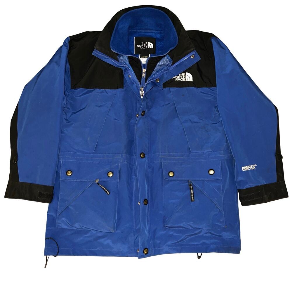 Vintage North Face Gore-Tex Parka Jacket & Fleece M Mountain Guide Outdoors 90s